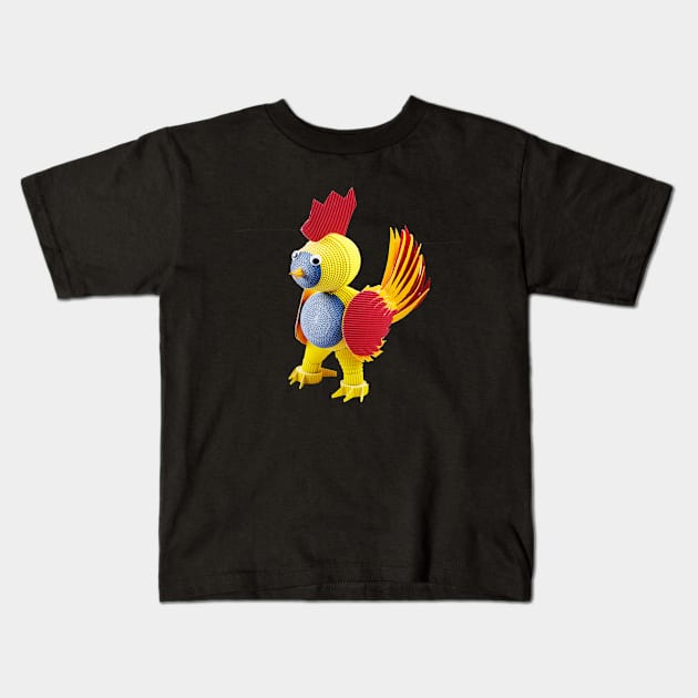 The chicken Kids T-Shirt by Crazy_Paper_Fashion